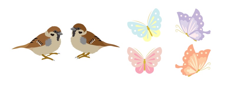 鳥・動物・昆虫文様