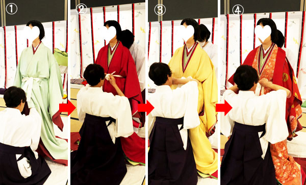 十二単体験の写真