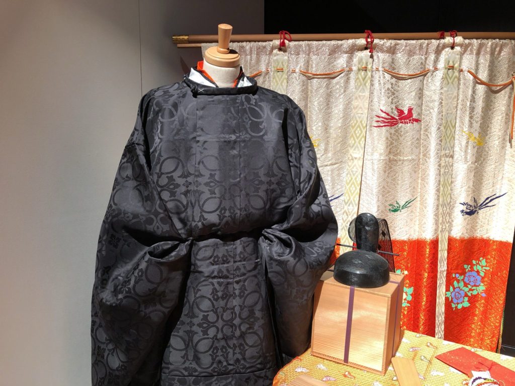 東京キモノショー2019の十二単の展示