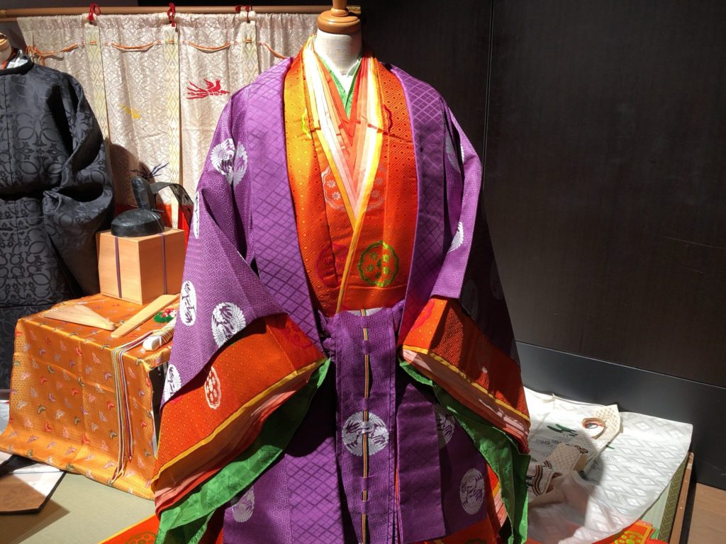 東京キモノショー2019の十二単の展示